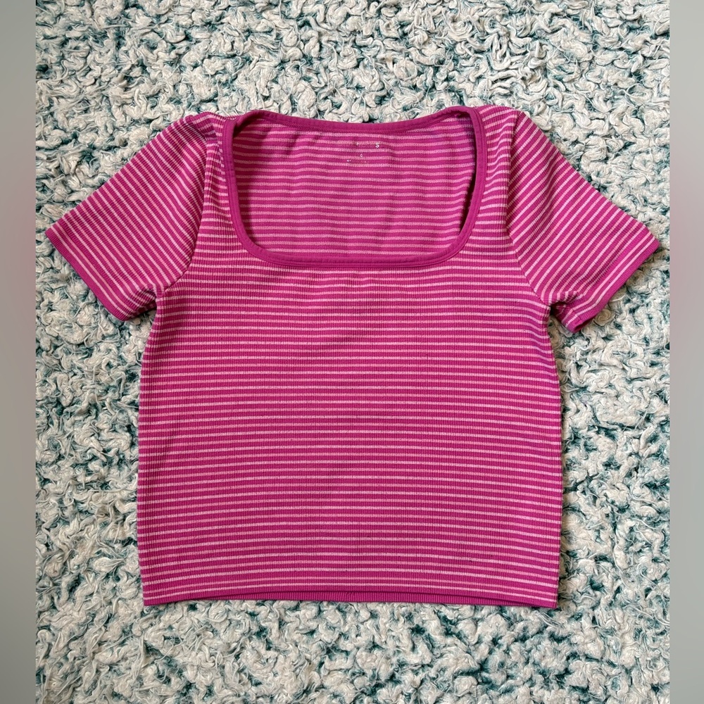 TWO spandex crop tops (medium)